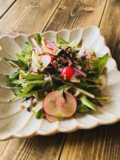 簡単副菜★ひじきと生野菜の和風胡麻サラダ-レシピのメイン写真