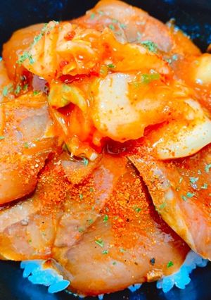 ブリの辛々ガーリック漬け丼-レシピのメイン写真
