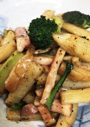 レンコンとベーコンのバター醤油炒め-レシピのメイン写真