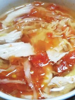 簡単!鳥むね肉のあったかスープ-レシピのメイン写真