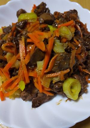 食欲が増し増しになる!!レバーの炒め物-レシピのメイン写真