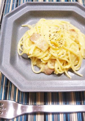 豆乳カルボナーラ-レシピのメイン写真