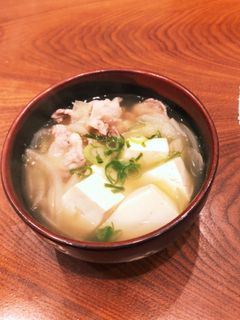 回復飯 豆腐と生姜のポカポカスープ-レシピのメイン写真