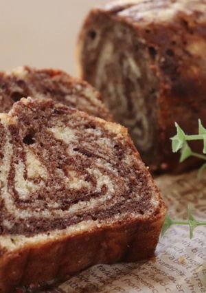 我が家のマーブルパウンドケーキ＊°-レシピのメイン写真