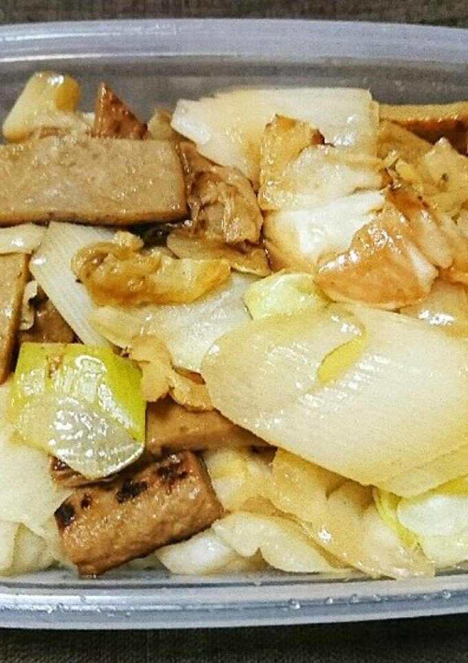 黒はんぺんとキャベツとねぎの生姜醤油炒め-レシピのメイン写真