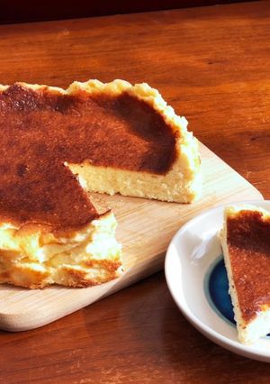 簡単！バスク風チーズケーキ(18cm)-レシピのメイン写真