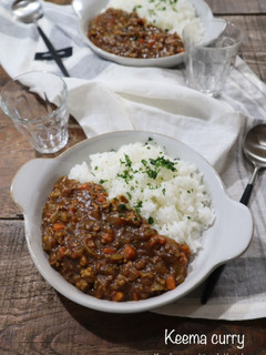 フライパンで簡単!キーマカレー-レシピのメイン写真