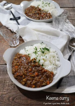 フライパンで簡単！キーマカレー-レシピのメイン写真