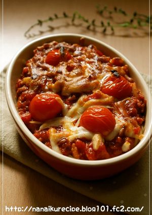 挽き肉のトマトソース♡パスタグラタン-レシピのメイン写真