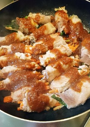 豚肉で野菜まきまき❤︎⃜お弁当にも！-レシピのメイン写真