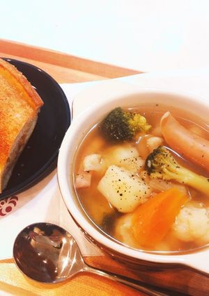 わたしの具沢山コンソメスープ-レシピのメイン写真