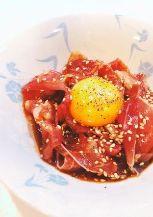 わたしの生ハムユッケ-レシピのメイン写真
