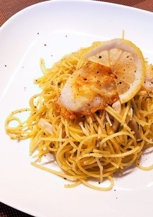 わたしの　榎と白身魚のレモンパスタ-レシピのメイン写真
