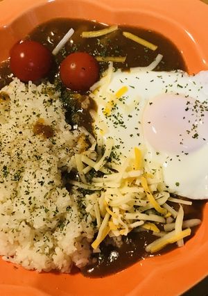 レトルト●ガーリックライスのチーズカレー-レシピのメイン写真