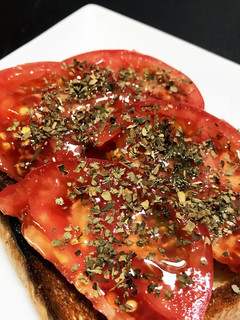トマトに蜂蜜トースト-レシピのメイン写真