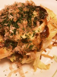焼きそば入りお好み焼き、冷凍保存可-レシピのメイン写真