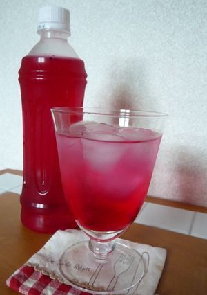 真っ赤な！しそジュース-レシピのメイン写真