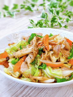 ご飯が進む♪スタミナ甘辛野菜炒め-レシピのメイン写真