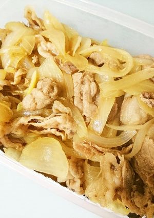 作り置き☆豚こまと玉ねぎの生姜焼き-レシピのメイン写真