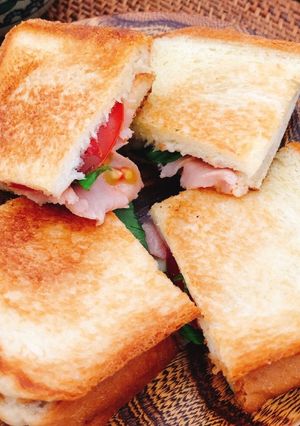 フライパンで簡単ホットサンド風-レシピのメイン写真