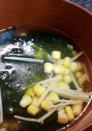 産婦人科で教わった減塩わかめスープ*･-レシピのメイン写真