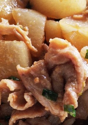 冬大根でほっこり♪豚肉の味噌バター炒め煮-レシピのメイン写真
