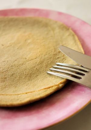うま味たっぷり一寸分厚い♪そば粉クレープ-レシピのメイン写真