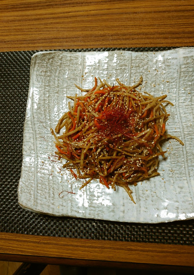 ヨウサマの減塩きんぴらごぼう-レシピのメイン写真