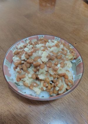 キャベツの芯活用！納豆に混ぜて-レシピのメイン写真