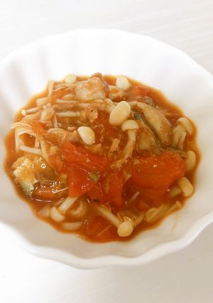 鯖の水煮缶のトマト煮込み-レシピのメイン写真