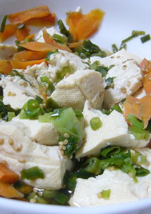 レンジで簡単、すぐできる！豆腐のいり煮風-レシピのメイン写真