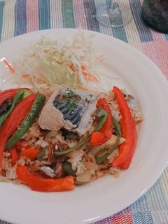 フライパンで簡単☆鯖缶パエリア-レシピのメイン写真