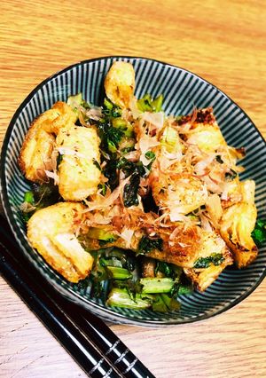 大根の葉と揚げのおつまみ-レシピのメイン写真