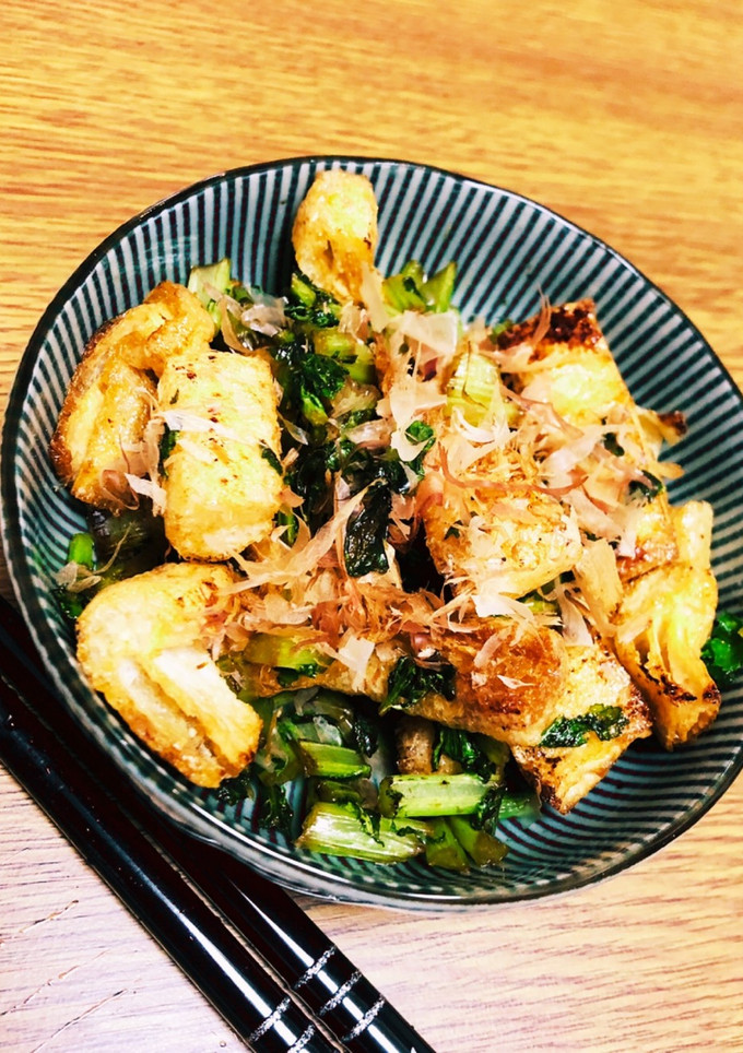 大根の葉と揚げのおつまみ-レシピのメイン写真