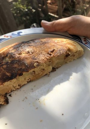 焦げ目が美味しいリンゴのパンケーキ-レシピのメイン写真