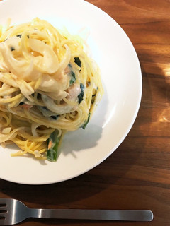 鮭のクリームパスタ-レシピのメイン写真