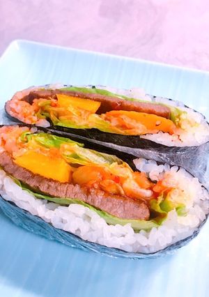 簡単♪焼肉のおにぎらず-レシピのメイン写真