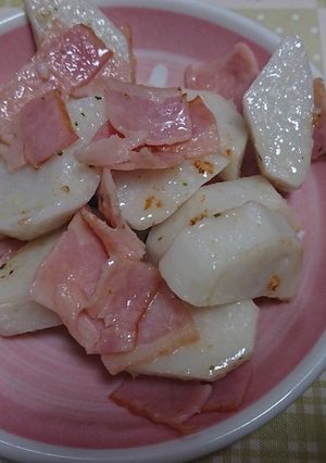 里芋のベーコン合え-レシピのメイン写真