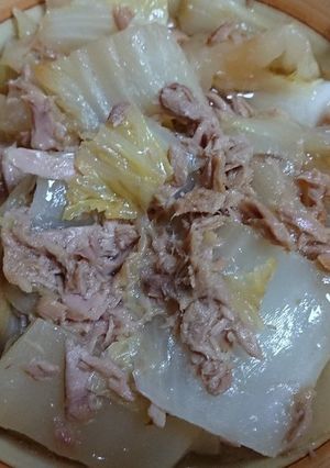 【15分弱】白菜とシーチキン煮-レシピのメイン写真