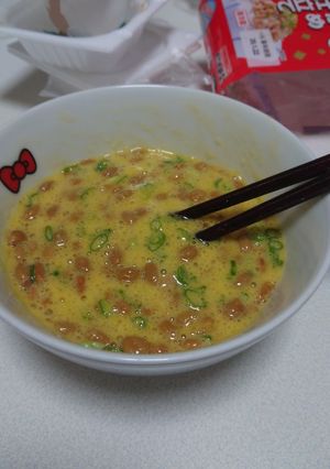 フワフワ卵納豆ーランナー飯-レシピのメイン写真