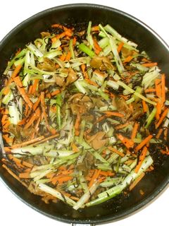 搾菜ひじきセロリ炒め♪簡単野菜炒め-レシピのメイン写真