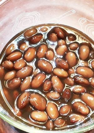 電子レンジ圧力鍋で金時豆の甘煮-レシピのメイン写真