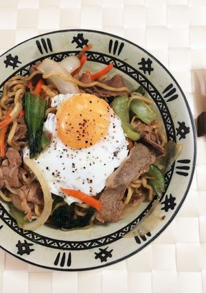 チンゲンサイの焼きそば-レシピのメイン写真