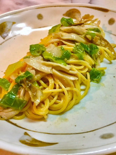 No2332牛骨白湯舞茸パスタ-レシピのメイン写真