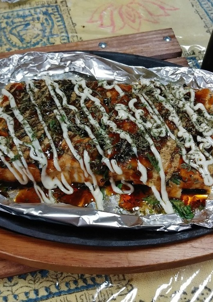 厚揚げお好み焼き風(簡単)-レシピのメイン写真