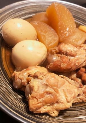 やわらか美味しい☆大根と鶏手羽元の甘辛煮-レシピのメイン写真