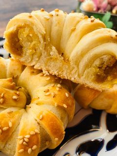 ウズベキスタン♡ピリッとカボチャのパン-レシピのメイン写真