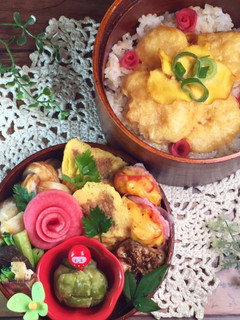 受験生応援弁当 エビマヨ丼-レシピのメイン写真