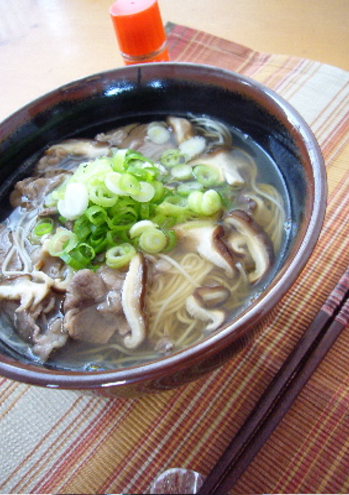 牛肉と葱の和風だしにゅうめん-レシピのメイン写真
