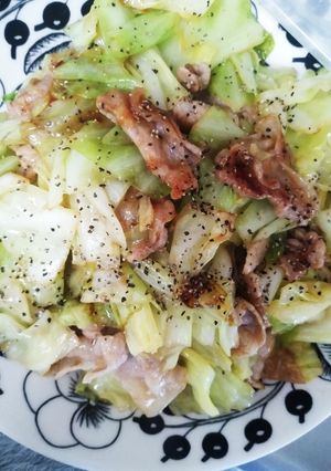簡単！豚バラとキャベツの炒めもの-レシピのメイン写真